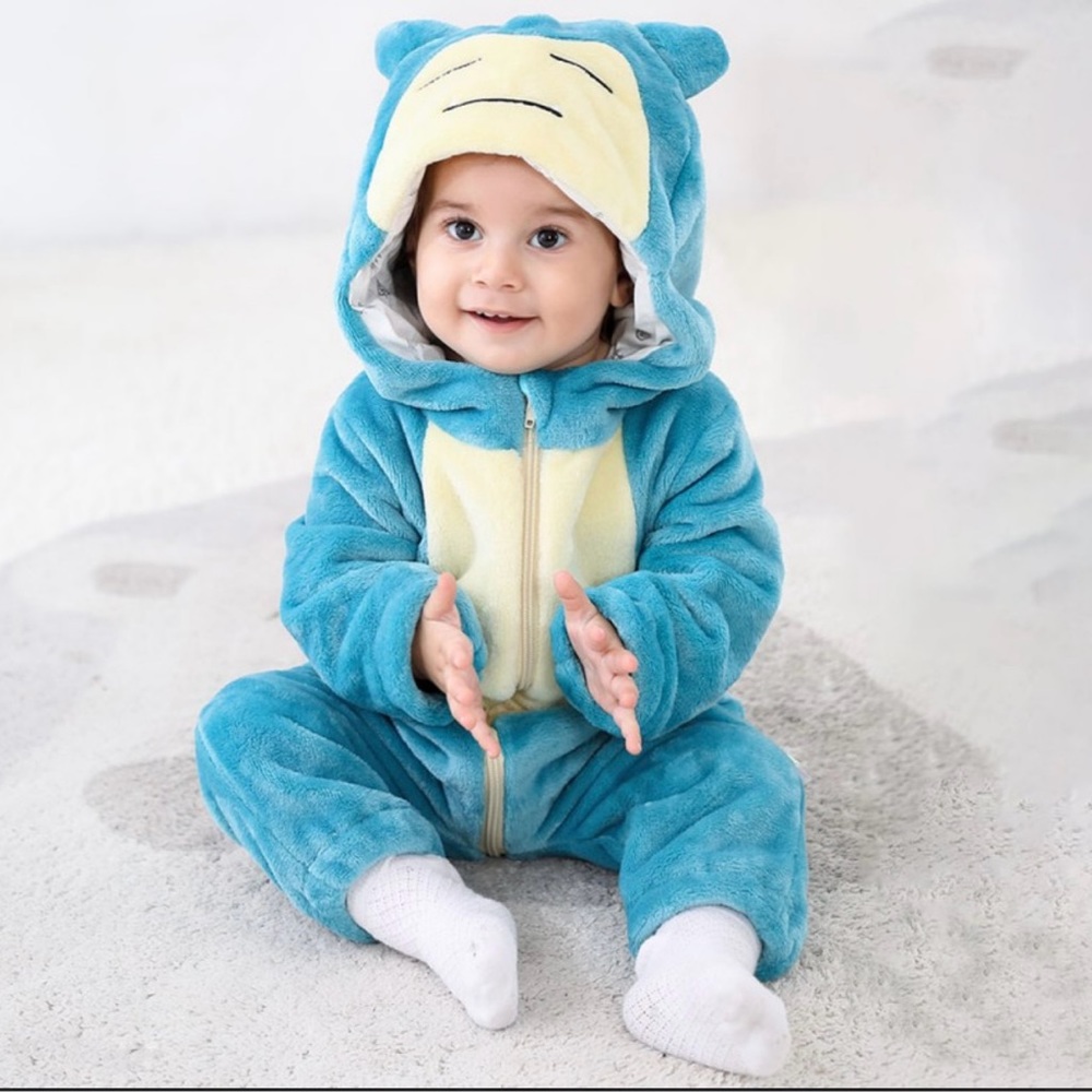 Infant/toddler Halloween Costume Snorlax Onesie (never used)